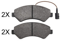 Brake Pad Set, disc brake 37908 ABS