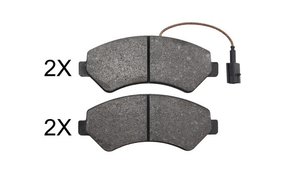 Brake Pad Set, disc brake 37908 ABS