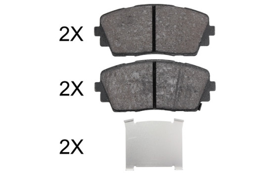 Brake Pad Set, disc brake 37910 ABS