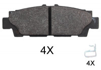 Brake Pad Set, disc brake 37913 ABS