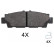 Brake Pad Set, disc brake 37913 ABS