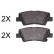 Brake Pad Set, disc brake 37914 ABS