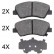 Brake Pad Set, disc brake 37916 ABS