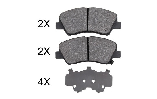 Brake Pad Set, disc brake 37916 ABS