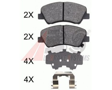 Brake Pad Set, disc brake 37916 ABS, Image 2