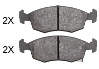 Brake Pad Set, disc brake 37917 ABS
