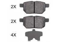 Brake Pad Set, disc brake 37926 ABS