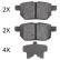 Brake Pad Set, disc brake 37926 ABS