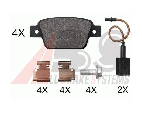 Brake Pad Set, disc brake 37928 ABS, Image 2