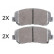 Brake Pad Set, disc brake 37929 ABS