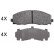 Brake Pad Set, disc brake 37936 ABS