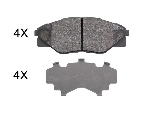 Brake Pad Set, disc brake 37937 ABS