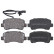 Brake Pad Set, disc brake 37939 ABS