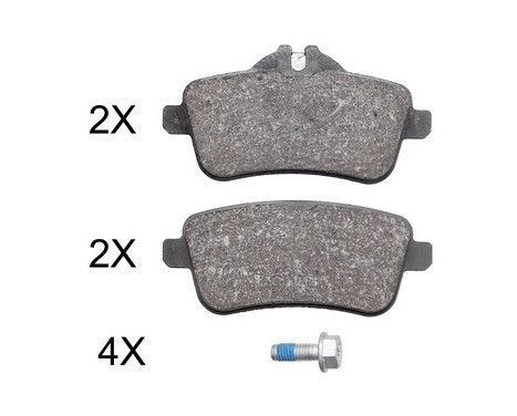 Brake Pad Set, disc brake 37942 ABS