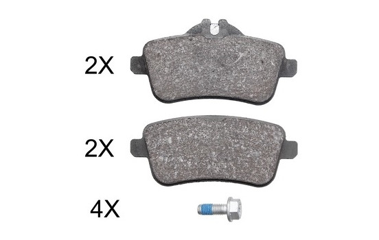 Brake Pad Set, disc brake 37942 ABS