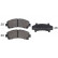 Brake Pad Set, disc brake 37943 ABS