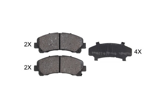 Brake Pad Set, disc brake 37943 ABS