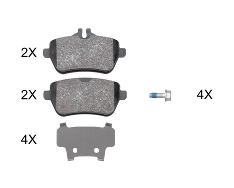 Brake Pad Set, disc brake 37946 ABS