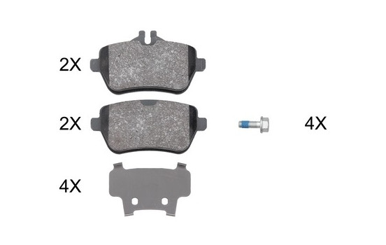 Brake Pad Set, disc brake 37946 ABS