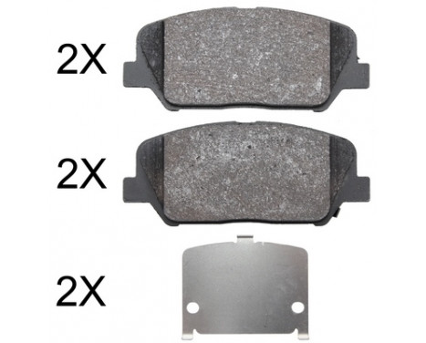 Brake Pad Set, disc brake 37948 ABS