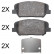 Brake Pad Set, disc brake 37948 ABS