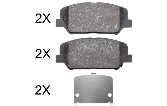 Brake Pad Set, disc brake 37948 ABS