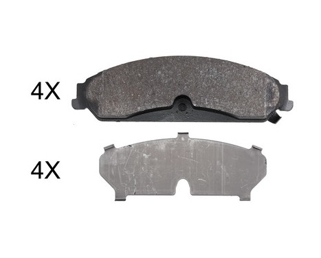 Brake Pad Set, disc brake 37949 ABS