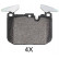 Brake Pad Set, disc brake 37954 ABS