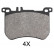 Brake Pad Set, disc brake 37955 ABS