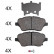 Brake Pad Set, disc brake 37956 ABS