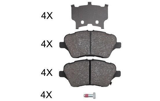 Brake Pad Set, disc brake 37956 ABS