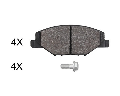 Brake Pad Set, disc brake 37957 ABS