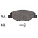 Brake Pad Set, disc brake 37957 ABS