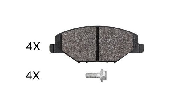 Brake Pad Set, disc brake 37957 ABS