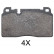 Brake Pad Set, disc brake 37959 ABS