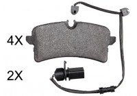 Brake Pad Set, disc brake 37963 ABS