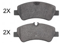 Brake Pad Set, disc brake 37966 ABS
