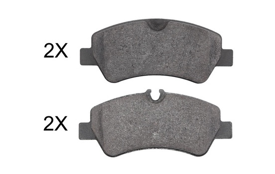 Brake Pad Set, disc brake 37966 ABS