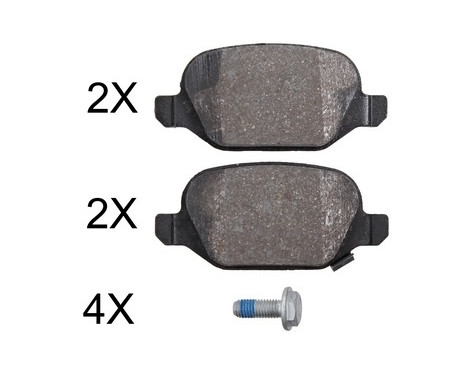 Brake Pad Set, disc brake 37968 ABS