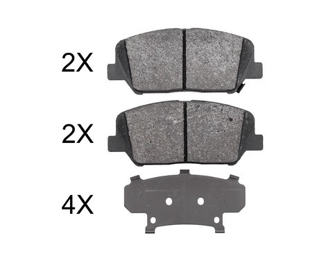 Brake Pad Set, disc brake 37969 ABS