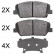 Brake Pad Set, disc brake 37969 ABS