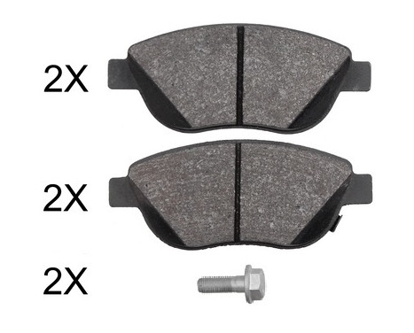 Brake Pad Set, disc brake 37970 ABS