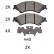 Brake Pad Set, disc brake 37973 ABS