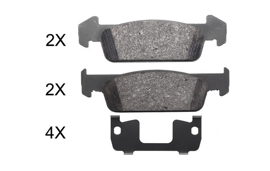 Brake Pad Set, disc brake 37974 ABS