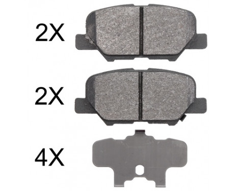 Brake Pad Set, disc brake 37975 ABS