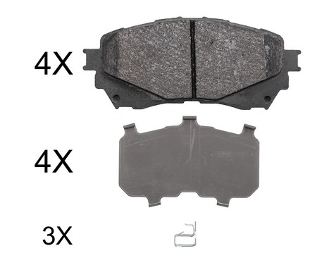 Brake Pad Set, disc brake 37977 ABS