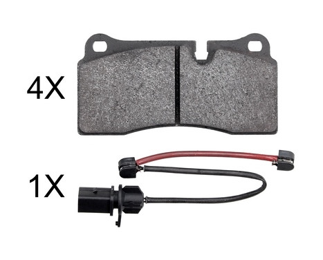 Brake Pad Set, disc brake 37986 ABS