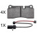 Brake Pad Set, disc brake 37986 ABS