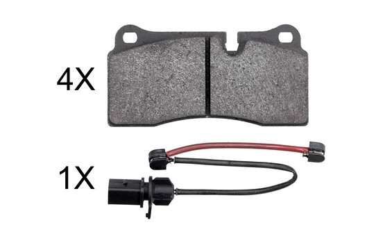 Brake Pad Set, disc brake 37986 ABS