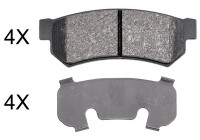 Brake Pad Set, disc brake 37991 ABS